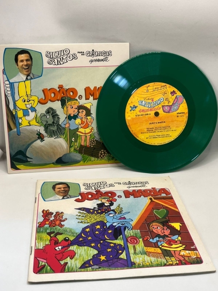 Raro Disco Compacto Silvio Santos - JOÃO E MARIA - acompanha o Livro original - ano 1976 - ótimo estado