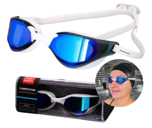 Óculos Natação Piscina Adulto Não Embaça - unisex - Competition
