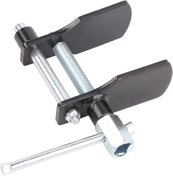 Ferramenta Separadora e Expansora de Pastilha de Freio a Disco Automotivo com Placas de Aço Carbono Pretas, Compressor Manual de Pistão de Pinça para Manutenção Mecânica de Veículos.