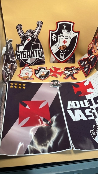 Lote de adesivo do time Vasco da Gama