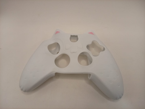 Capa de Silicone Temática `Cat Ear` para Controle Xbox Series X/S.silicone premium na cor branca.
