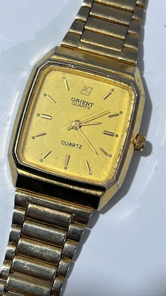 Relógio Orient Quartz Dourado Masculino Original - funcionamento ok