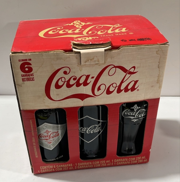 Kit 6 Garrafas Históricas Coca-Cola - Edição Comemorativa Completa