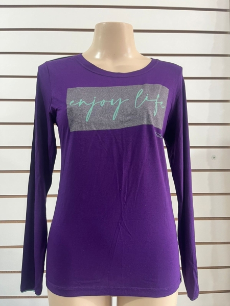 Camisa STRUTURA feminina nova na cor roxo Tamanho G
