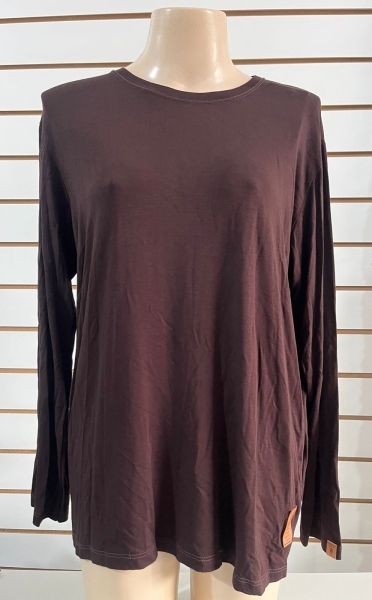 Camisa manga longa STRUTURA feminina nova cor marrom Tamanho G