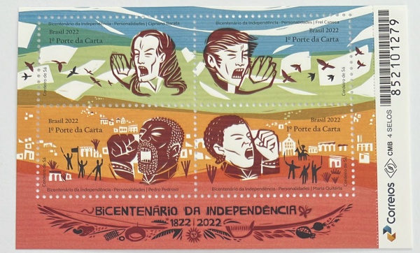 Joias . Bloco B 228 Ano 2022 Bicentenário Da Independência - Pr foto 1