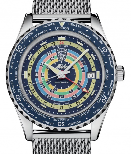 Relogios . RELÓGIO MIDO OCEAN STAR GMT. MOVIMENTO AUTOMÁTICO, TAMANHO 40MM, CAIXA EM AÇO. ...