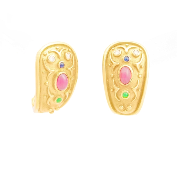 Joias . #8530 Colar Caveira ANIMALE em Ouro Branco 18K com 15 P foto 1