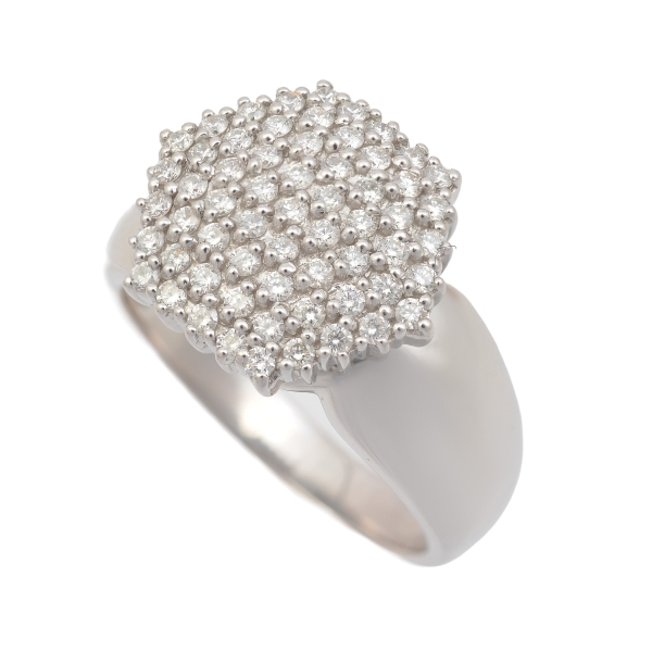 Joias . #8530 Colar Caveira ANIMALE em Ouro Branco 18K com 15 P foto 2