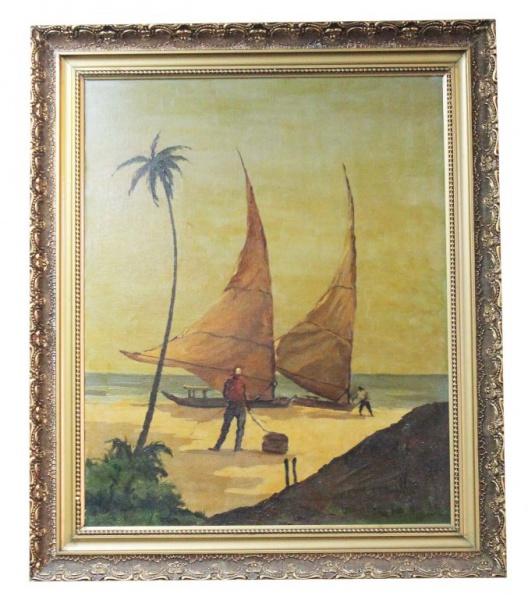 Arte . Quadro OST representando "CASEBRES", moldura em foto 7