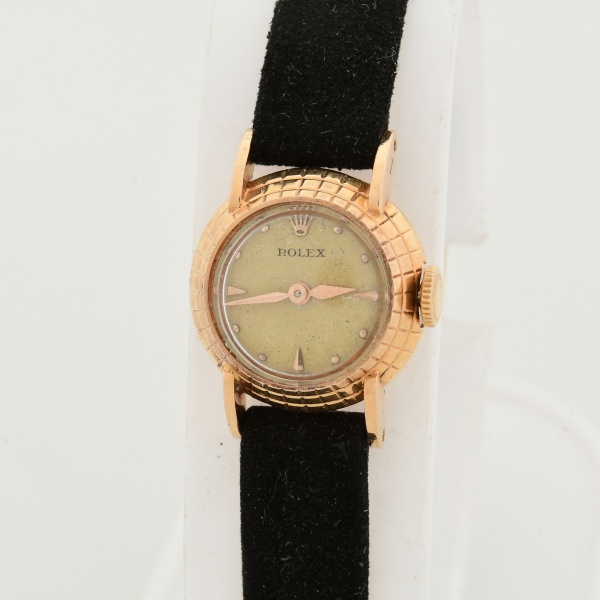 Relogios . ROLEX Ouro Maciço 750 Ref.8271 - Antigo e Raro Relógio Feminino Com Caixa em ...