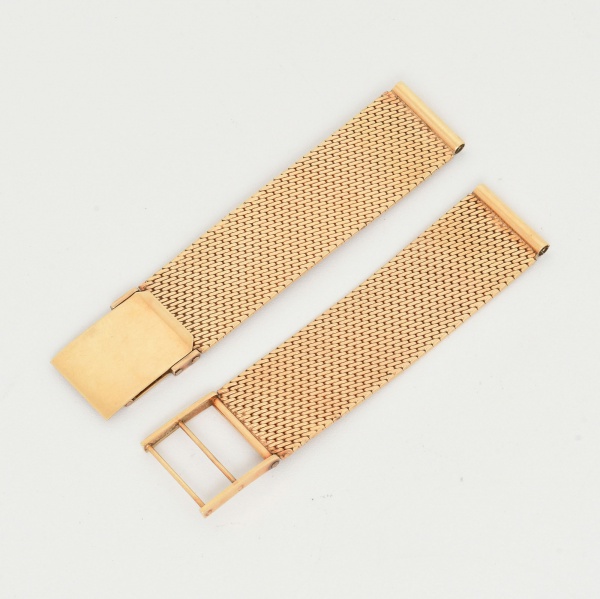 Relogios . Linda Pulseira Para Relógio em Ouro Amarelo 18K. Comprimento 14,5cm. Terminal ...