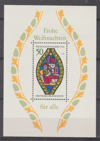 Joias . ALEMANHA - BUNDESPOST - BLOCO MINT