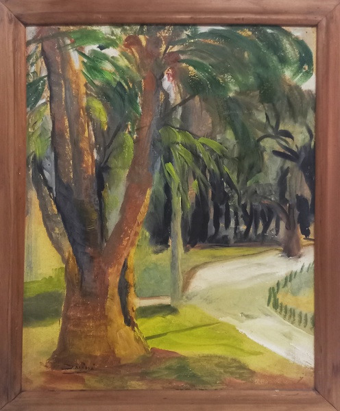 Arte . óleo sobre cartão foto 3