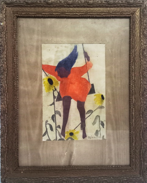 Arte . óleo sobre cartão foto 5