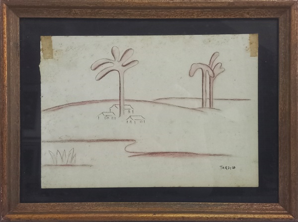 Arte . VOLPI, ALFREDO óleo sobre cartão paisagem com casario medida ... DI CAVALCANTI, EMILIANO gravura casal medindo 36 x 54 cm ... DI CAVALCANTI, EMILIANO óleo sobre cartão "Mulata" ... KAMINAGAI, TADASHI  foto 7
