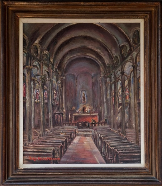 Arte . QUADRO - Representação da famosa e antiga Igreja de San foto 3