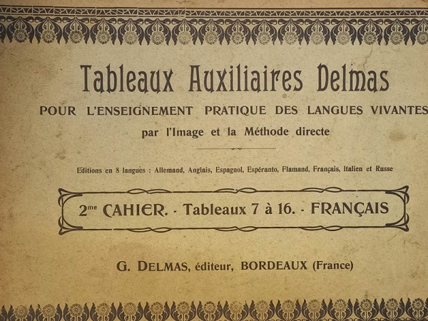 Arte . Tableaux Auxiliaires Delmas  Vol 1-  bom exemplar, sina foto 1