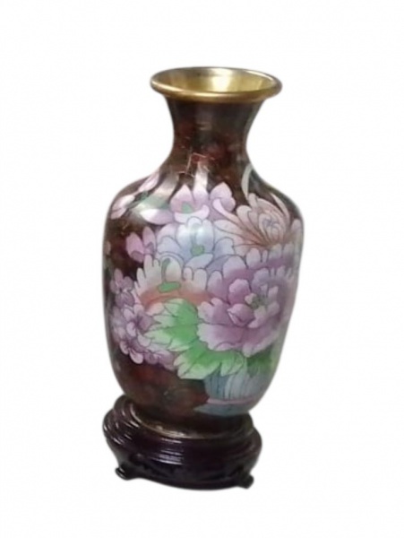 Joias . Bela, diferente a antiga miniatura de bule em cloisonne foto 5