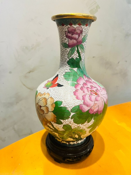 Joias . Bela, diferente a antiga miniatura de bule em cloisonne foto 8