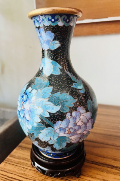 Joias . Belissimo potiche oriental antigo, com cenas a mão de b foto 8