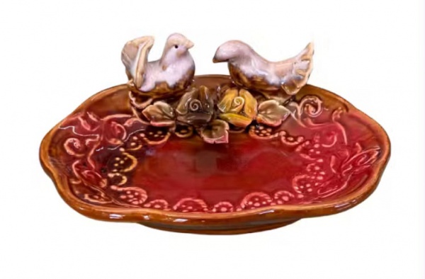 Joias . Trio de andorinhas em porcelana para parede , medindo 1 foto 6