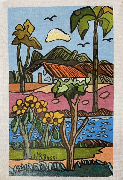 Arte . Cicero Dias - Figuras - OST- Med;54x65cm Sem Moldura - foto 4