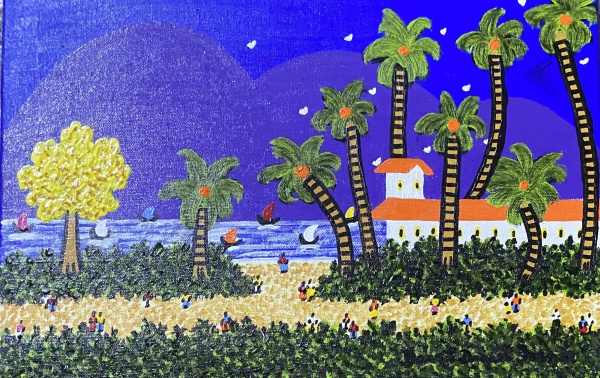 Arte . Raimundo Colares - Guache S/Cartão DT 66- Med:73x66cm S foto 4