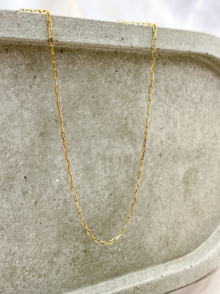 COLAR, EM OURO AMARELO, 18K, TAMANHO: 52CM, ELO: CADEADO, PESO: 2.1 gr | REF: M13321 | REF:M13321