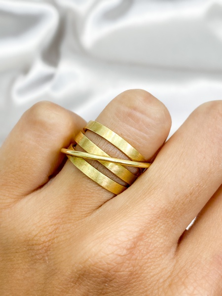 ANEL, EM OURO AMARELO, 18K, JÓIAS SCRAP, ARO: 18, PESO: 7.13 gr | REF: T13156 | REF:T13156
