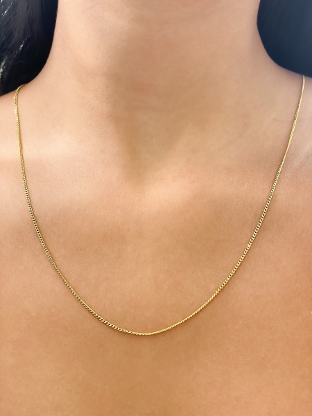 COLAR, EM OURO AMARELO, 18K, JOIAS SCRAP, TAMANHO: 70CM, ELO: GRUMET, PESO: 4.4 gr | REF: T13123 | REF:T13123