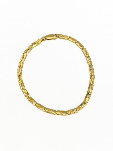 PULSEIRA, EM OURO AMARELO, 18K, JOIAS SCRAP, TAMANHO: 19,5CM, ELO: ..., PESO: 5.23 gr | REF: M13015 | REF:M13015