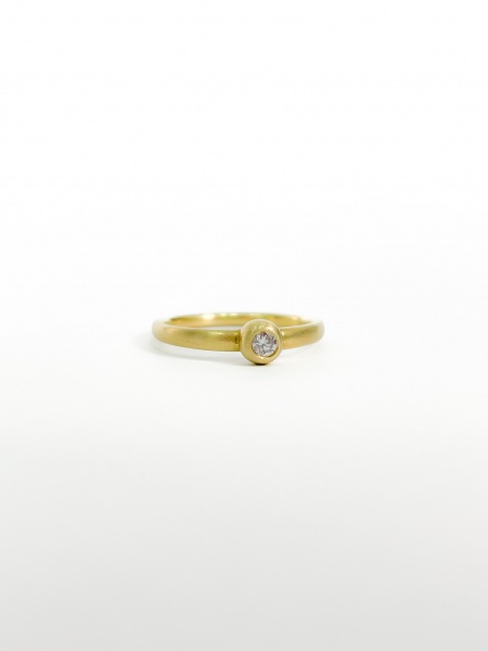 ANEL, ANTONIO BERNARDO, EM OURO AMARELO, 18K, DIAMANTE, ARO: 13, PESO: 2.3 gr, LAPIDAÇÃO: BRILHANTE, DIAMANTES: 1X 0,070 - VS1 - K , TOTAL DE : 0,070 CT | REF: I12627 | REF:I12627