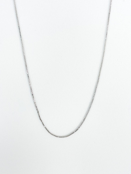 COLAR, EM OURO BRANCO, 18K, TAMANHO: 51,4, ELO: VENEZIANO CURTO, CERTIFICADA: NAO, PESO: 2.3 gr | REF: M12598 | REF:M12598