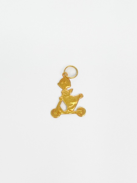 PINGENTE, EM OURO AMARELO, 18K, MENINO, TAMANHO: 1,5CM, PESO: 0.4 gr | REF: M12323 | REF:M12323