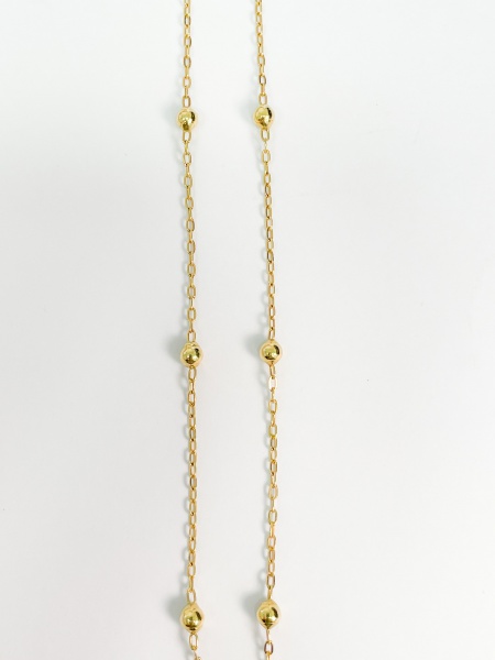 COLAR, EM OURO AMARELO, 18K, TAMANHO: 43CM, ELO: CADEADO, PESO: 2.3 gr | REF: T12244 | REF:T12244