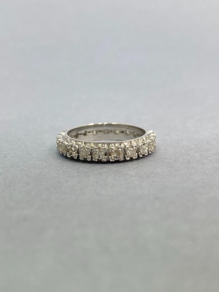 ALIANÇA RIVIERA, EM PLATINA, DIAMANTE, ARO: 12,5, PESO: 4.05 gr, DIAMANTES: 22X 0,020, TOTAL DE : 0.44 CT | REF: I11673 | REF:I11673