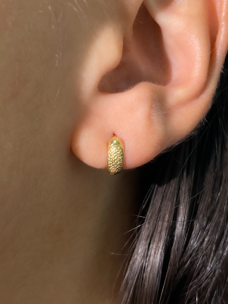 BRINCO, EM OURO AMARELO, 18K, TAMANHO: 1CM, PESO: 1.5 gr | REF: M11525 | REF:M11525