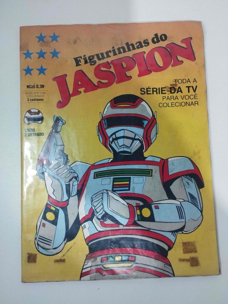 Lote 186 Antigo e raro álbum duplo. De um lado Jaspion, do outro Changeman. O mesmo está ... Valor a