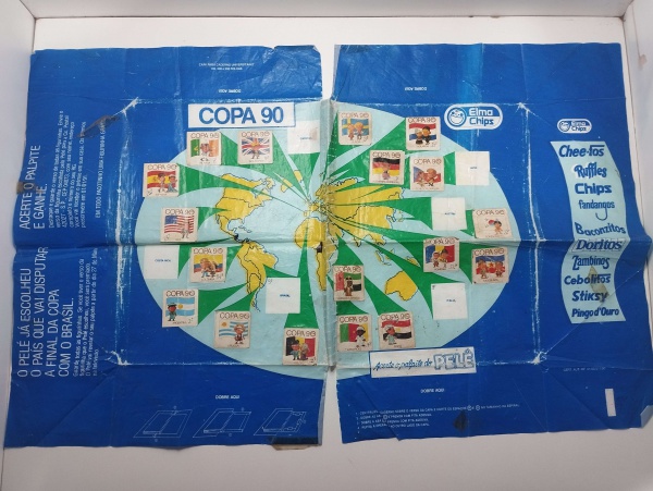 Lote 37 Antigo e raro álbum da Copa de 90, promocional da Elma Chips. Faltando apenas 6 ... Valor at