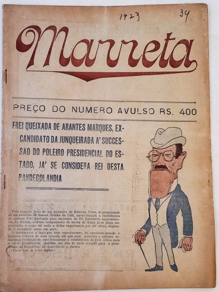 Arte . Marreta - São Paulo 1922 - Anno I, N. 14 - 1a. ed. - Br foto 1