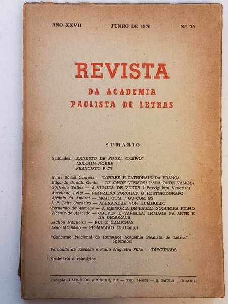 Arte . A Revista - Bello Horizonte 1926 - Anno I, N. 3 - 1a. e foto 3