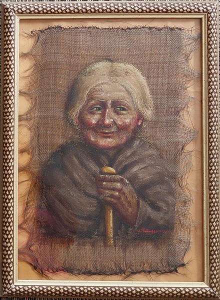 Arte . INOS CORRADIN - Espetacular Obra Óleo sobre tela, repre foto 3
