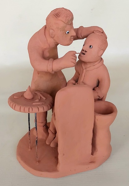 Joias . ALVARO JORGE - Antiga, exuberante e rara escultura em m foto 3