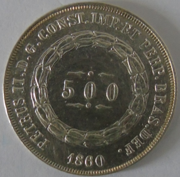 Joias . Moeda de Bronze-Aluminio , Brasil 500 Reis 1932 - foto 2