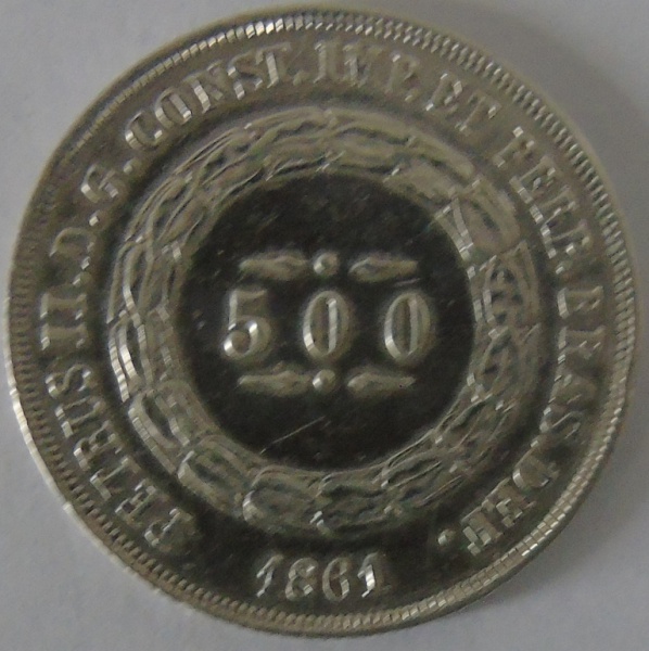 Joias . Moeda de Bronze-Aluminio , Brasil 500 Reis 1932 - foto 3
