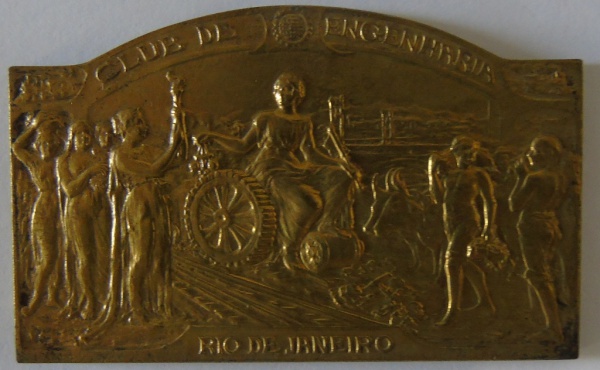 Joias . Medalha em Latao ,cidade do Rio de janeiro peso 218 gr- foto 1