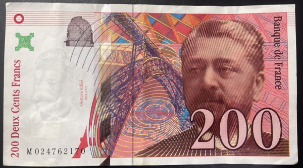 CEDULA DA FRANCA - 200 FRANCS 1996 - MBC / SOBERBA.