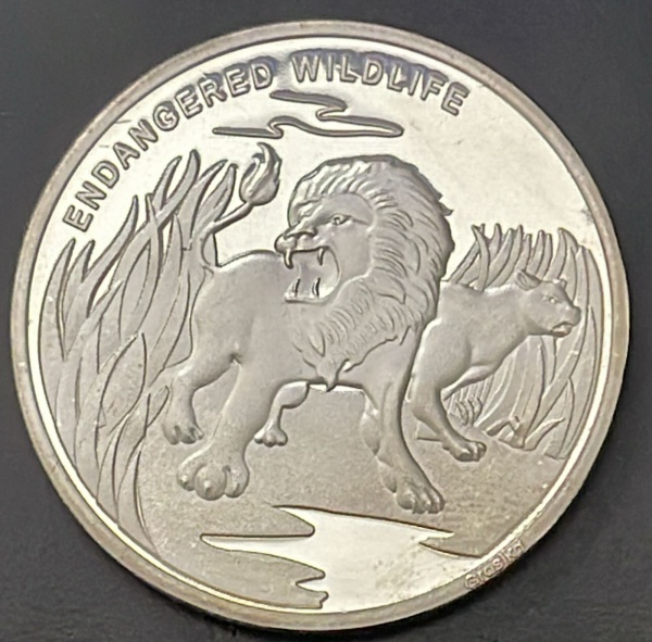 RARA - MOEDA DA `REPUBLICA DEMOCARTICA DO CONGO` - 10 FRANCS 2007 - CUPRONIQUEL + BANHO DE PRATA - DIAMETRO (+/-): 39mm.