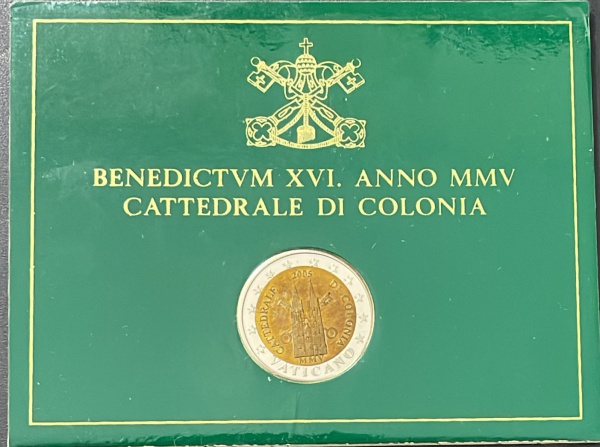 PROVA - MOEDA DA CIDADE DO VATICANO - 2005 - NO BLISTER ORIGINAL - BIMETALICA - DIAMETRO (+/-): 26mm.
